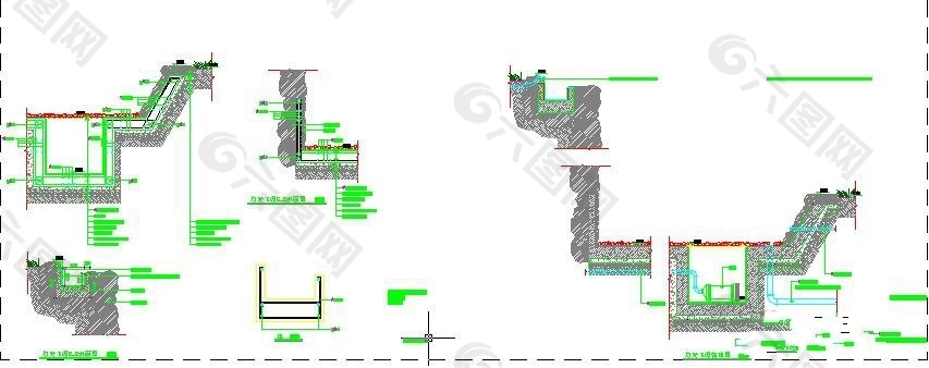 水景墙剖面
