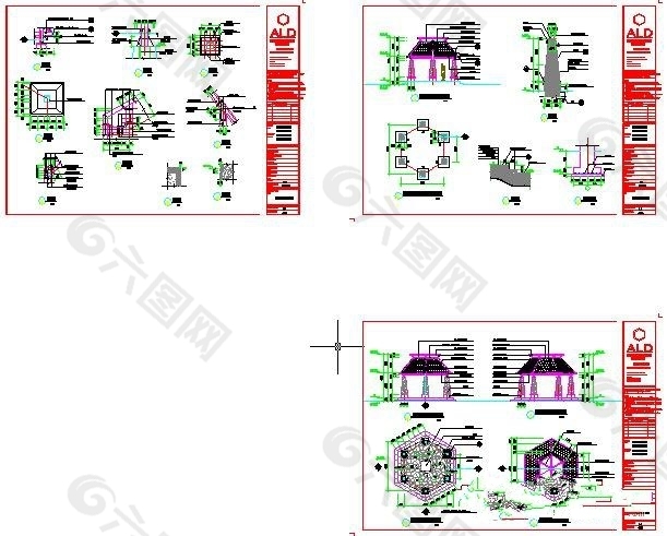 园亭CAD图纸