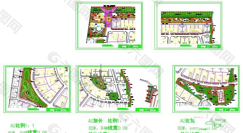 灌木及地被平面图