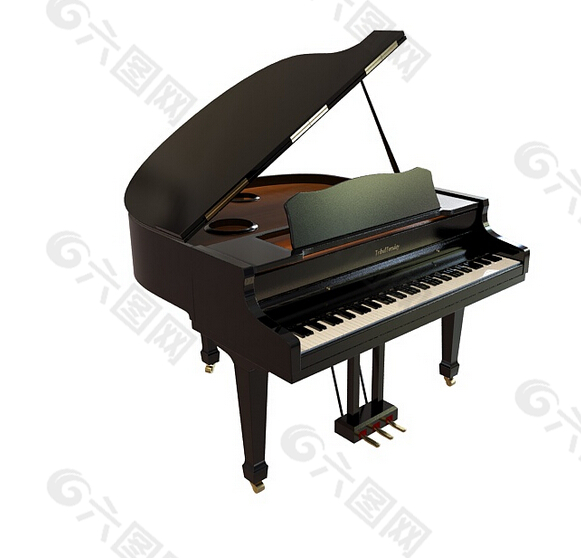 演奏钢琴3d模型