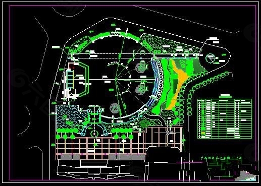 广场绿化总平面图