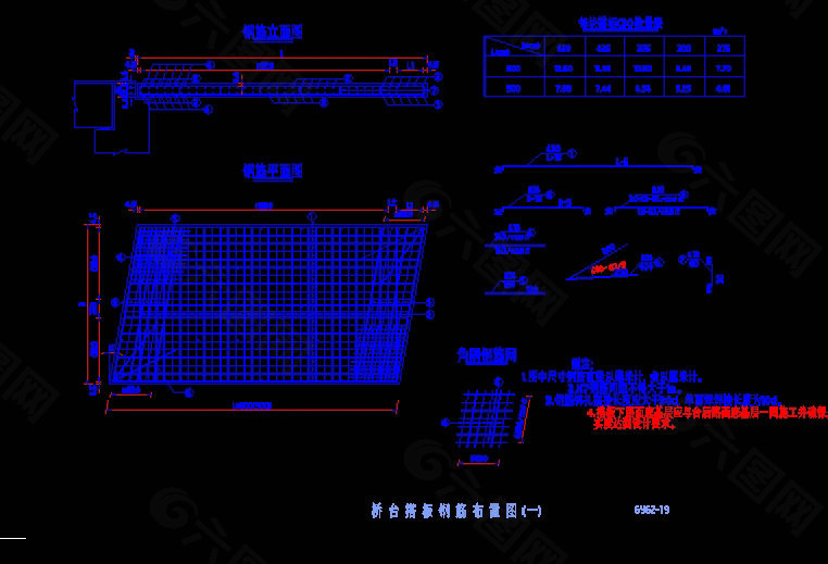 桥梁素材cad图纸