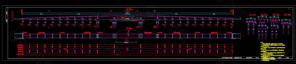 桥布置图cad图纸
