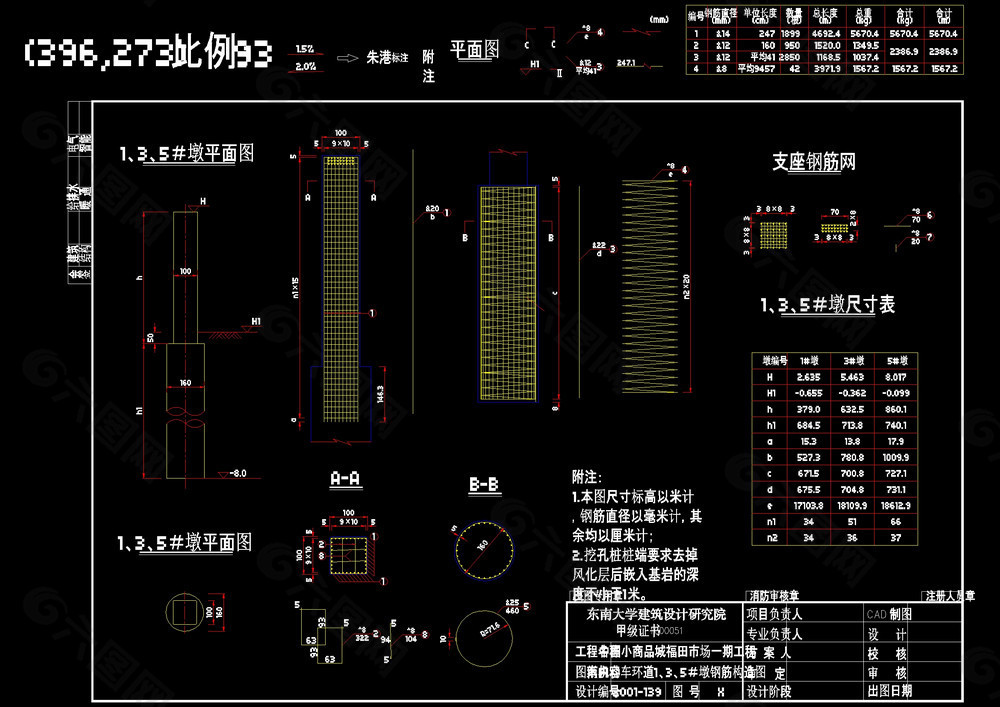 南机动车环道cad图纸