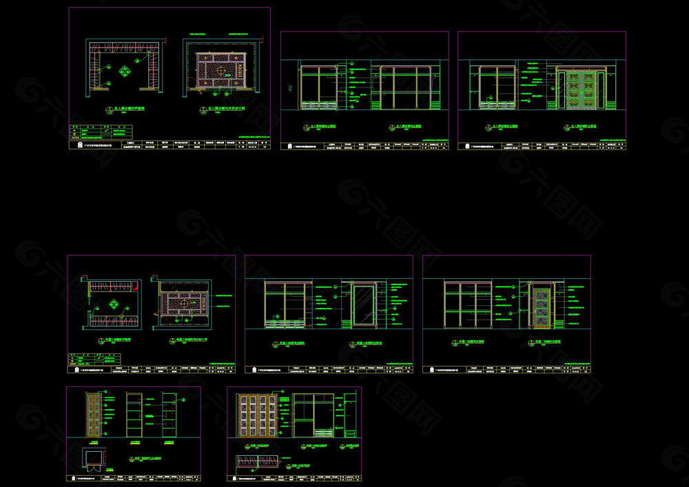 衣柜cad图纸