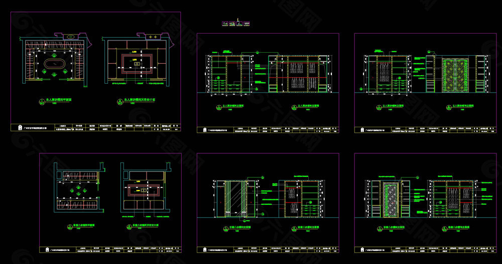 衣帽间cad图纸