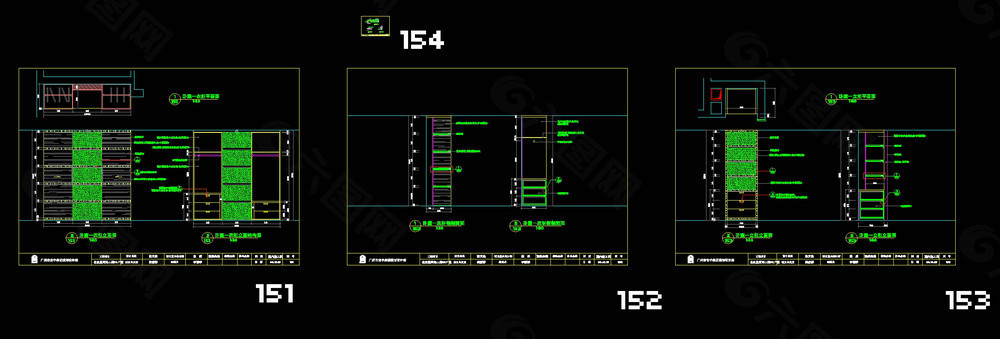 衣柜cad图纸素材
