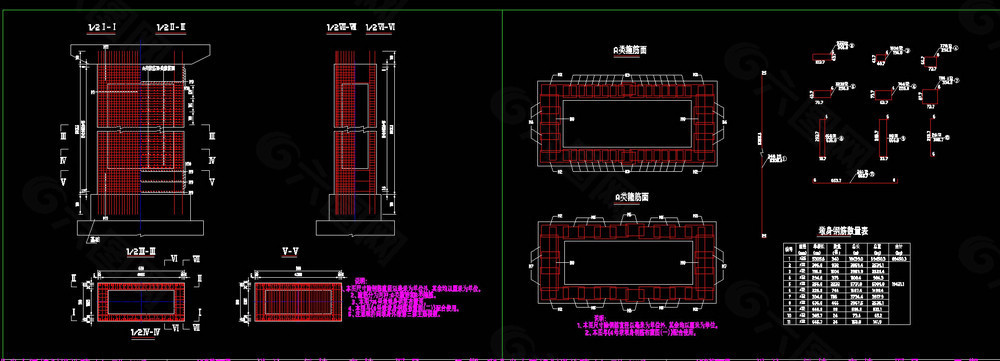 墩配筋图cad图纸