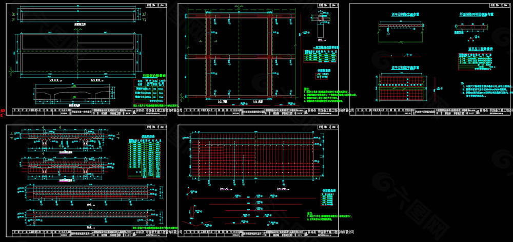桥面板钢筋cad图纸