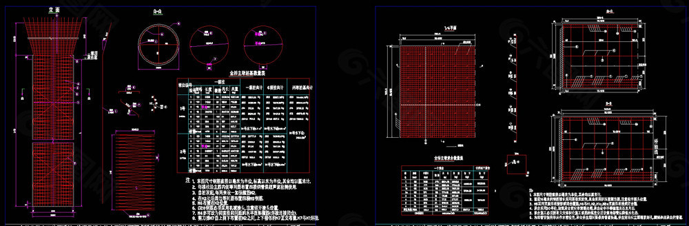 主墩桩基钢筋构造图