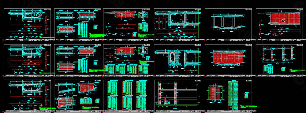 主梁钢筋cad图纸