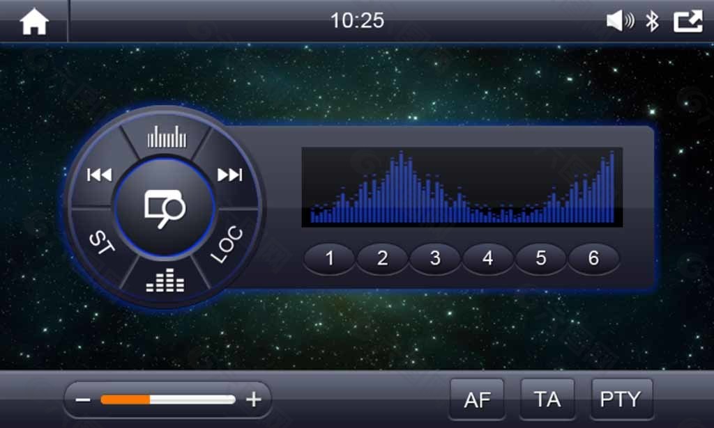 车载收音机界面图片