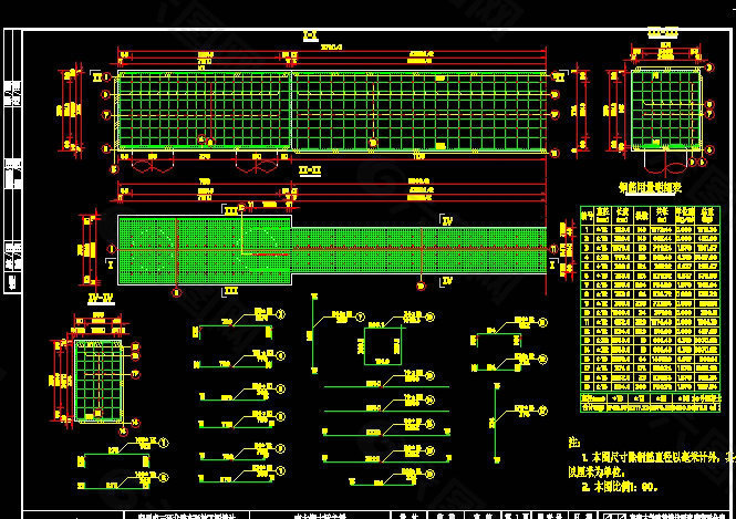 墩承台普通钢筋构造图