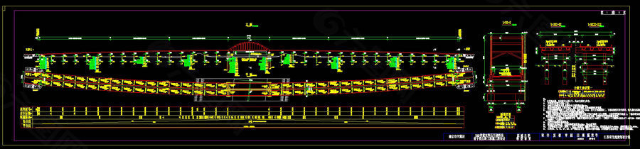 桥型布置图cad图纸