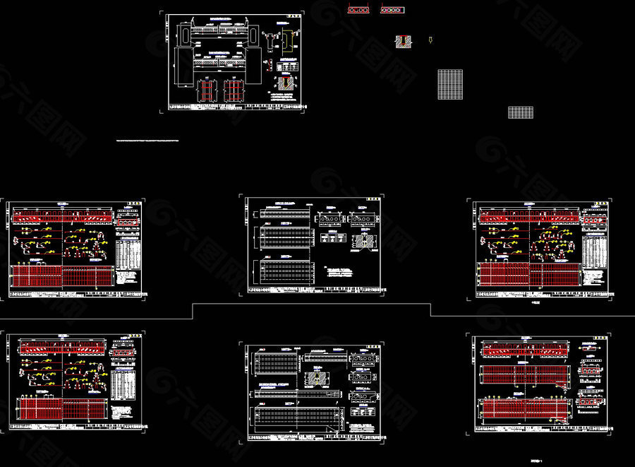 主桥桥面板cad图纸