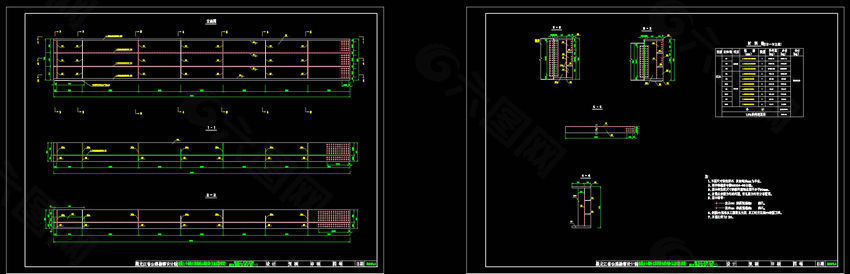 钢主梁cad图纸
