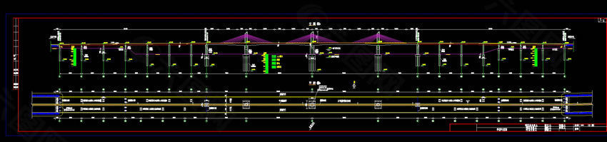 桥型布置图cad图