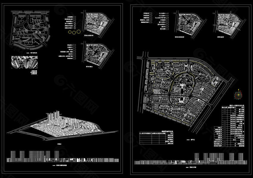 小区规划总图cad图纸