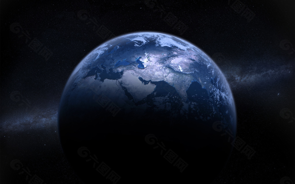 高清蓝色地球背景图片