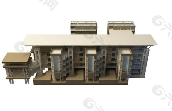 住宅楼3d模型
