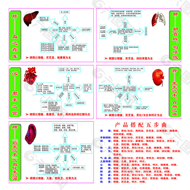 五脏六腹产品搭配五步曲