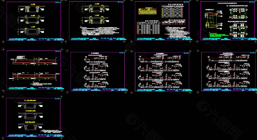 钢束构造cad图纸