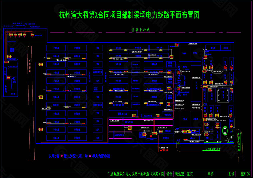 梁场供电线路布置图