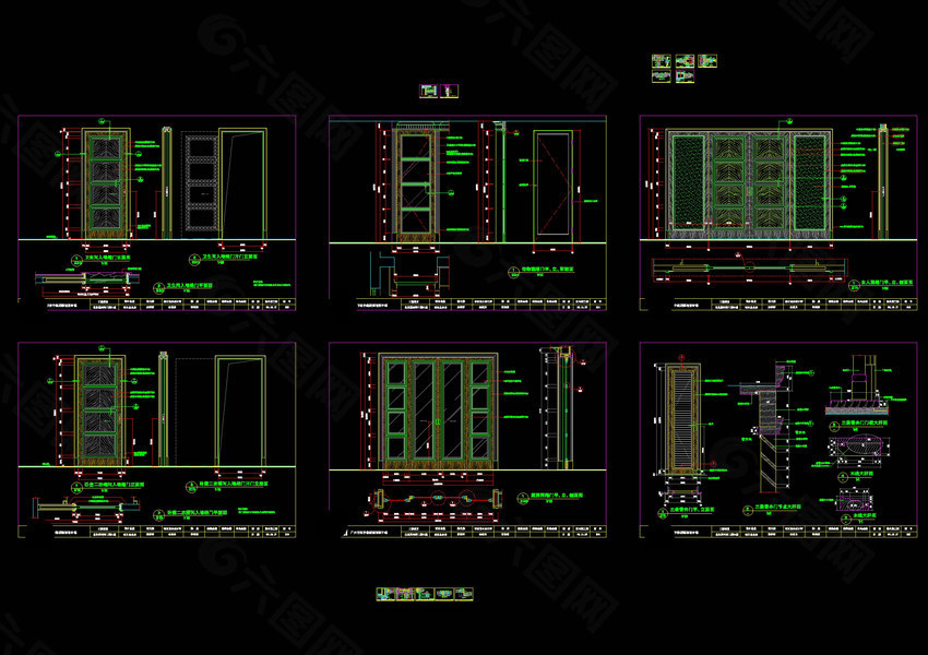 趟门设计cad图纸