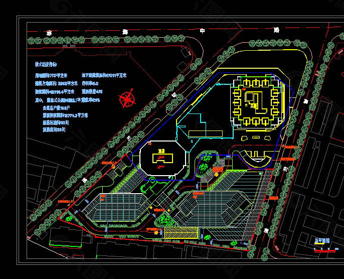 总平面景观图cad图纸