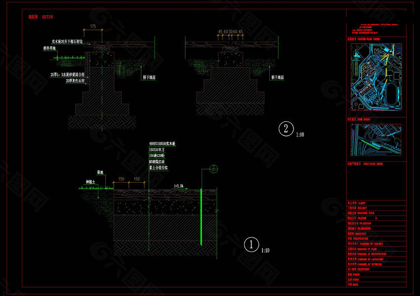 城市生态广场cad景观图稿