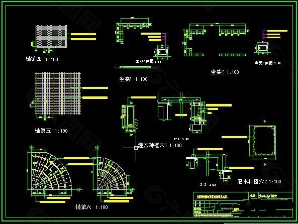 灌木种植穴施工图