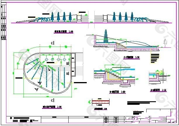 喷水池施工图