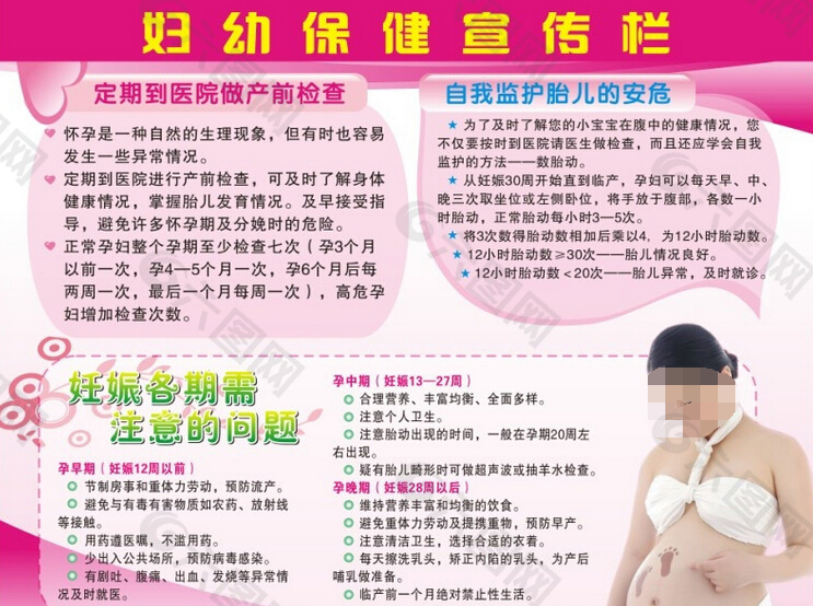 妇幼保健宣传栏