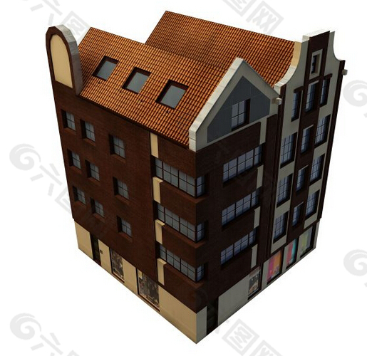 住宅楼建筑模型