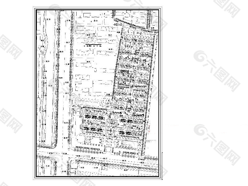 小区平面规划图CAD