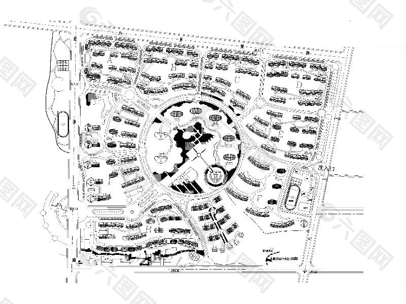 小区规划总图CAD