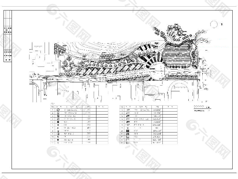 党校路绿化CAD图纸