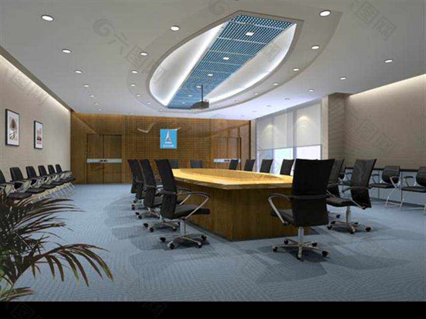 高档会议室模型