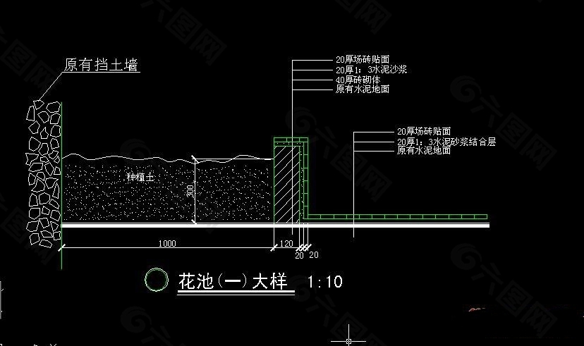 花池大样图