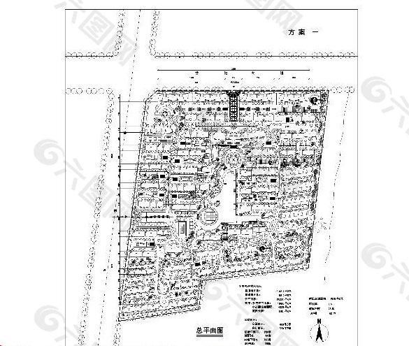 小区建筑规划CAD图纸