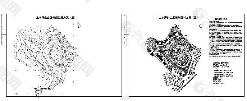 度假别墅区cad图