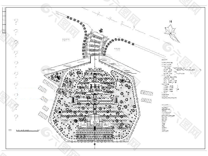 文天祥公园cad图纸