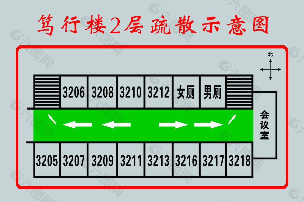 楼层疏散示意图