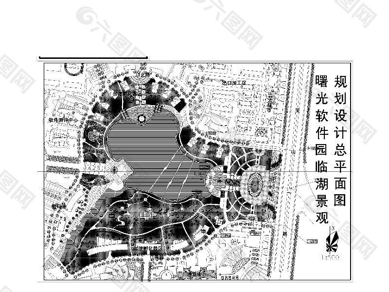 曙光软件园绿化CAD图纸