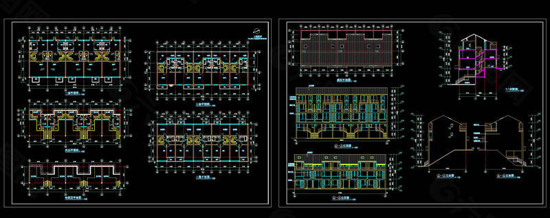 多层住宅I建施图cad图纸