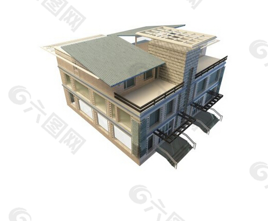 楼房3d模型