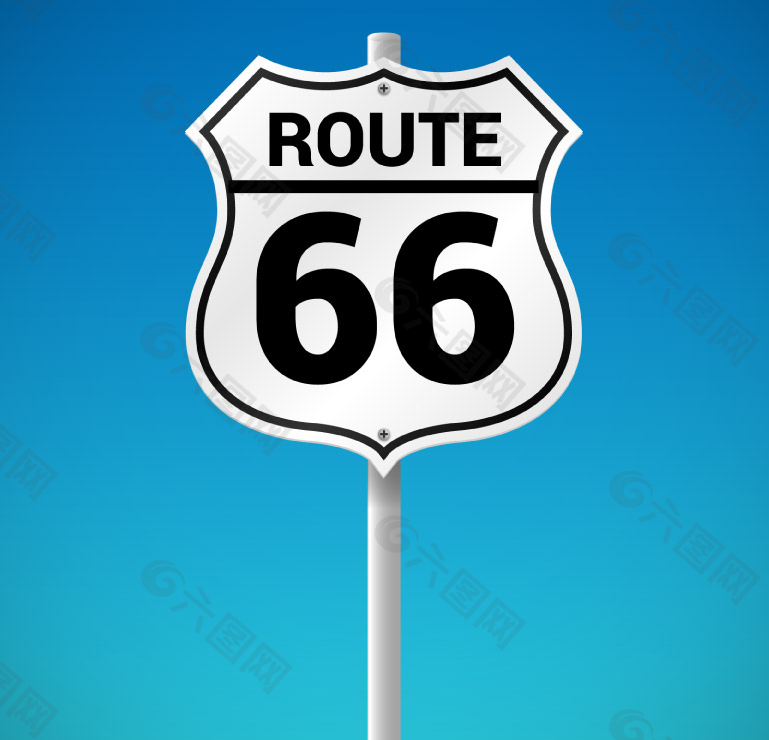 美国66号公路路牌