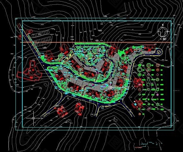 小区绿化总平面图
