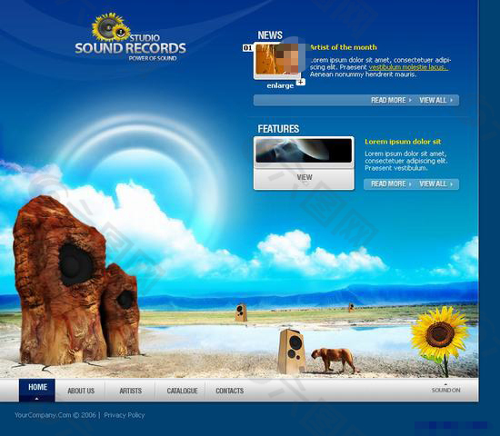 旅游公司网站模板