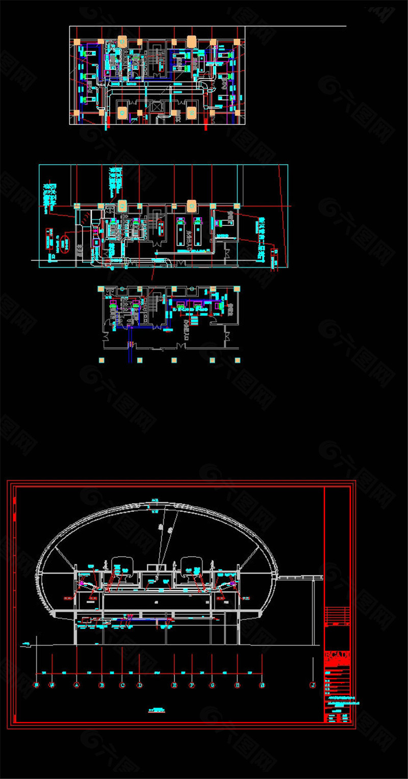 龙阳路站cad图纸